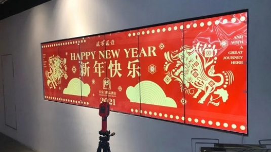 上海百樂門大酒店led透明屏、液晶拼接屏